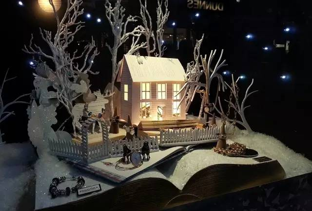 冬季為主題的櫥窗陳列