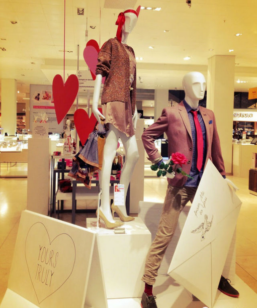 情人節(jié)櫥窗陳列